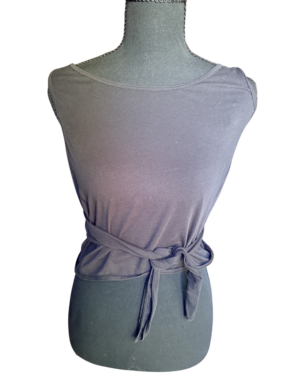 Vintage Lululemon Black Wrap Tie Tank Top Size 8